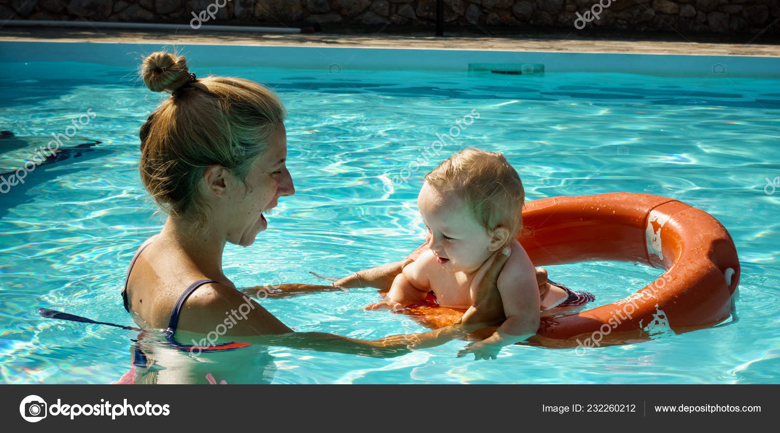 mother and baby swim ring