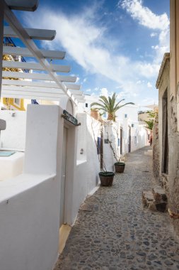 Geleneksel Konut salonu, Santorini Island, Yunanistan