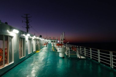 Denizde, Yunanistan yelkenli gemi güverte