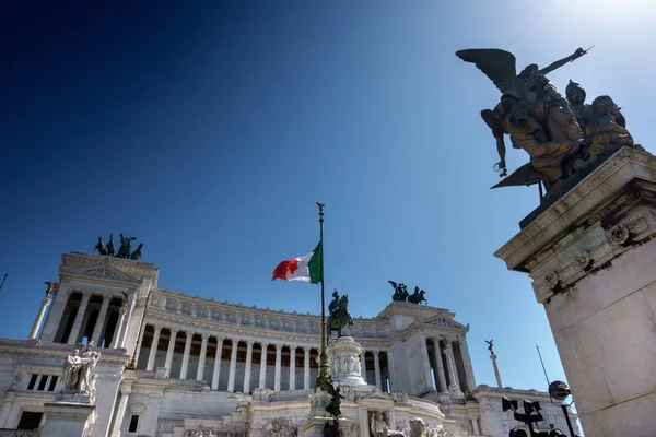Vittorio Emanuele Pomnik Rzym Włochy — Zdjęcie stockowe