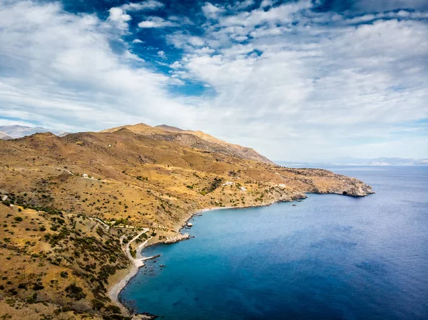 Scenic View Mountain Sea Crete Greece — Stock Photo, Image