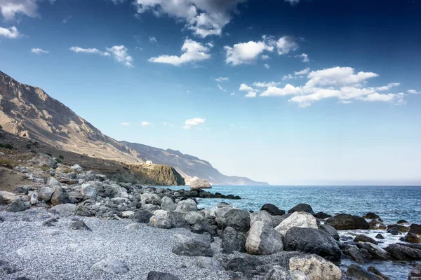 Malebný Pohled Hory Moře Kréta Řecko — Stock fotografie