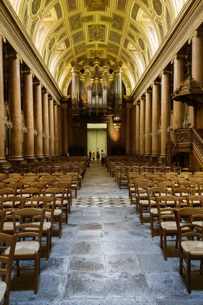 Interior Igreja França Foco Seletivo — Fotografia de Stock