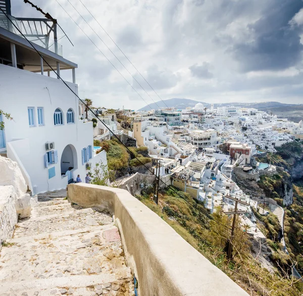 Casas Blancas Ciudad Oia Isla Santorini Grecia — Foto de Stock