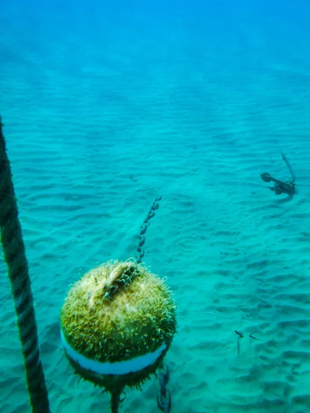 Buoy Deep Sea Crete Greece — Stock Photo, Image