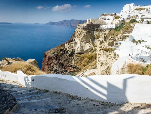 Scenic View Oia Town Santorini Island Greece — Stock Photo, Image