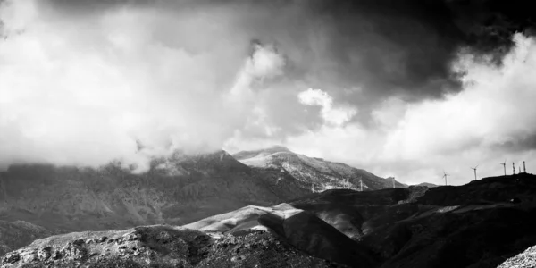 Vista Panorâmica Paisagem Das Montanhas Creta Grécia — Fotografia de Stock