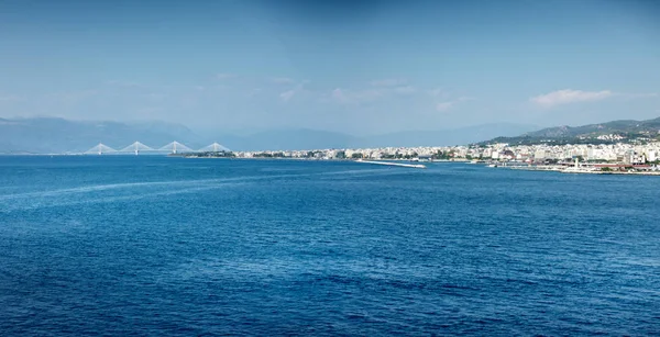 Panoramic View Sea Hills Sky Greece — Stock Photo, Image