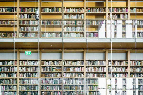 Interior Large Library Selective Focus — Stock Photo, Image