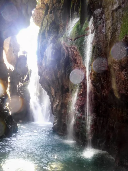 Scenic View Waterfall Crete Greece — Stock Photo, Image