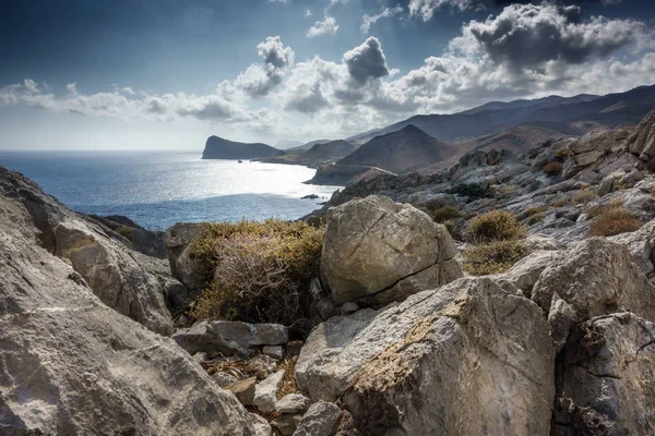 Coastline Sea Mountains Crete Greece — Stock Photo, Image