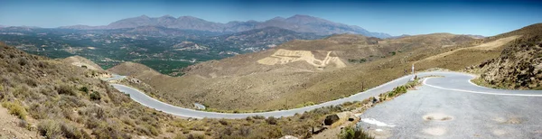 Vista Panorâmica Paisagem Montanha Creta Grécia — Fotografia de Stock
