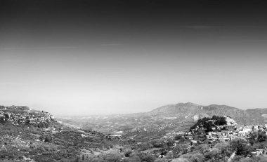 Zemin, Girit, Yunanistan, Avrupa'nın Dağları ile kentsel silueti havadan görünümü