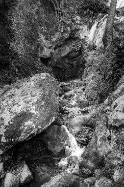 Crete, Yunanistan, Avrupa parlak güneş ışığı altında akışı görünümü