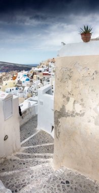 santorini, Yunanistan'ın geleneksel mimarisini