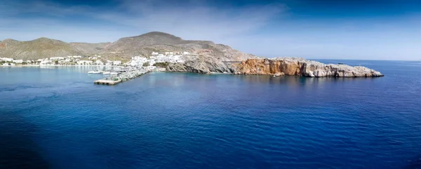 Festői Kilátással Tenger Hegyek Milos Island Görögország — Stock Fotó