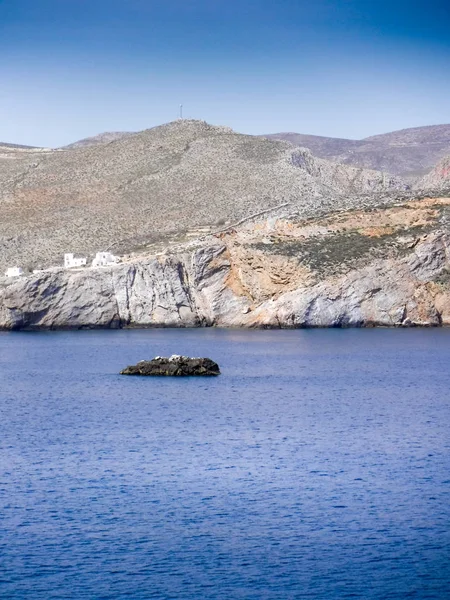 Vistas Panorámicas Del Mar Montaña Isla Milos Grecia — Foto de Stock