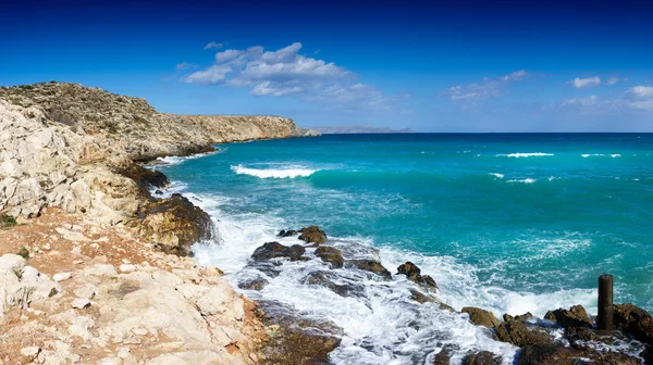 Schilderachtig Uitzicht Zee Kust Kreta Griekenland Europa — Stockfoto