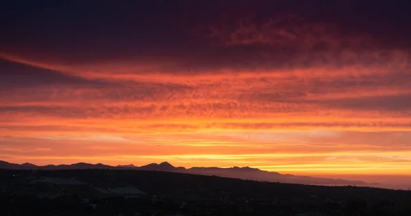 Dramatic sky during sunset — Stock Photo, Image