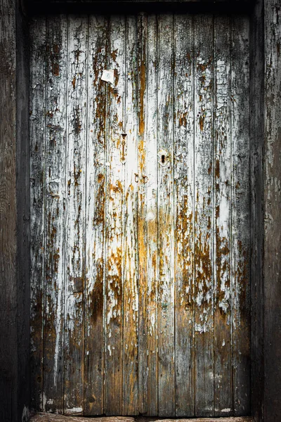 Afpellen van houten panelen — Stockfoto