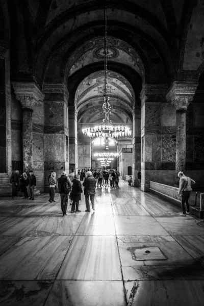 Uvnitř chrámu hagia sophia — Stock fotografie