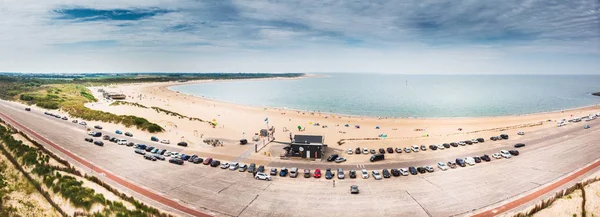 Pobřežní silniční a zemědělská oblast — Stock fotografie