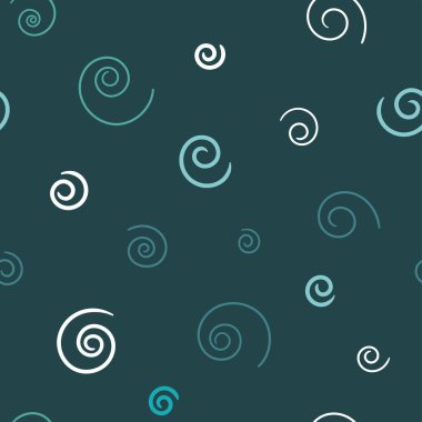 Eğlenceli ve renkli kıvrımlı karalamalar pürüzsüz desenler, renkli el çizimleri - tekstil, duvar kağıtları, afişler - vektör yüzey tasarımı