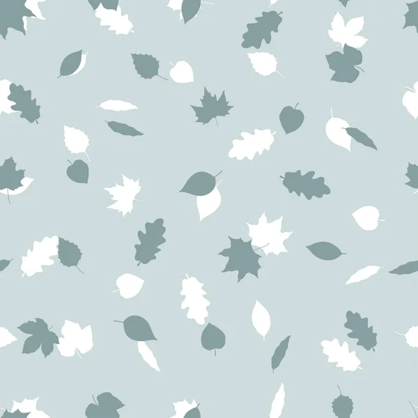 Fall of the leaves. Autumn leaves are hand drawn. Seamless pattern for textile, wallpapers, gift wrap, wallpapers, banners and scrapbook. Vector surface illustration. — Stock Vector