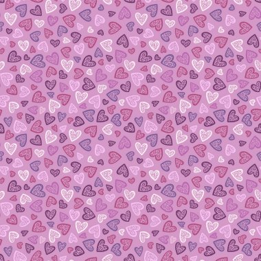 Sevimli el çizimleri, kusursuz kalpler, güzel romantik geçmiş, Sevgililer Günü için harika, Anneler Günü, tekstil, duvar kağıtları, afişler - vektör tasarımı