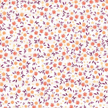 Çiçeksiz sevimli desenler, küçük el çizimleri çiçekler, arka plan kadar harika, tekstil, pankart, duvar kağıtları, ambalaj - vektör tasarımı