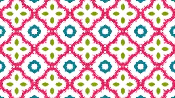 Kaleidoscope Sequence Patterns Abstract Multicolored Motion Graphics Background Seamless Loop — Stock Video