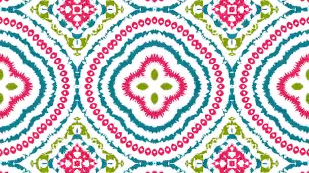 Kaleidoscope Sequence Patterns Abstract Multicolored Motion Graphics Background Seamless Loop — Stock Video
