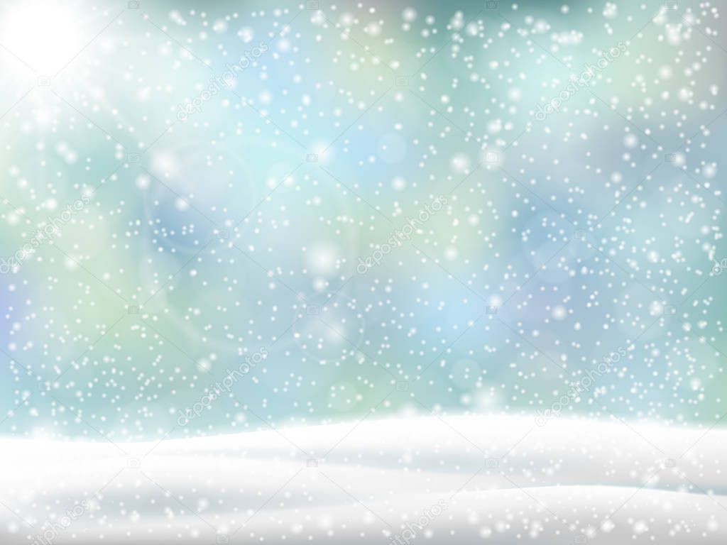 Christmas Winter background.