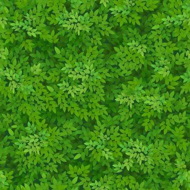 Seamless green foliage pattern. Green leaves background. Floral decor. clipart