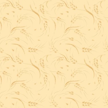 Kusursuz buğday desenli ambalaj arkaplanı.