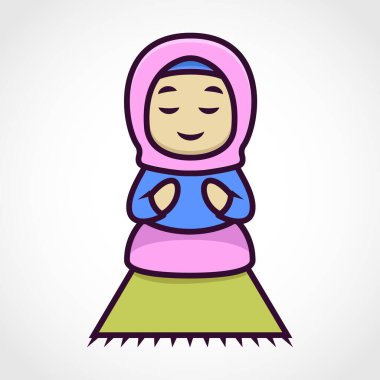 Şirin Müslüman karakter maskotu tasarımı