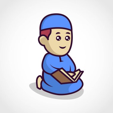 Şirin Müslüman karakter maskotu tasarımı