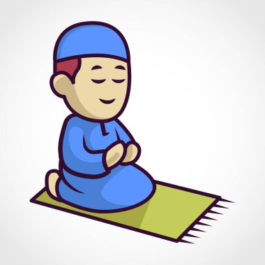 Şirin Müslüman karakter maskotu tasarımı