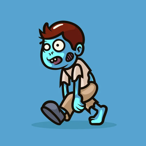 Zombie Mascote Ilustração Design — Vetor de Stock