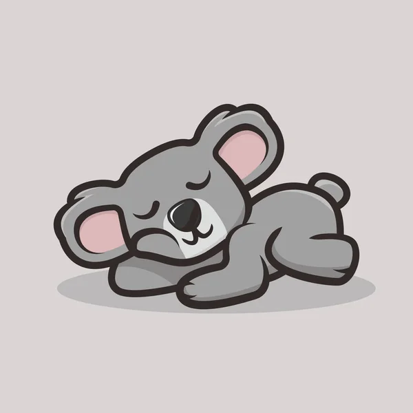 Cute Koala吉祥物矢量图解 — 图库矢量图片