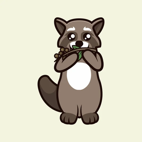 Mongoose Cute Mascot Design Illustration — Stock Vector