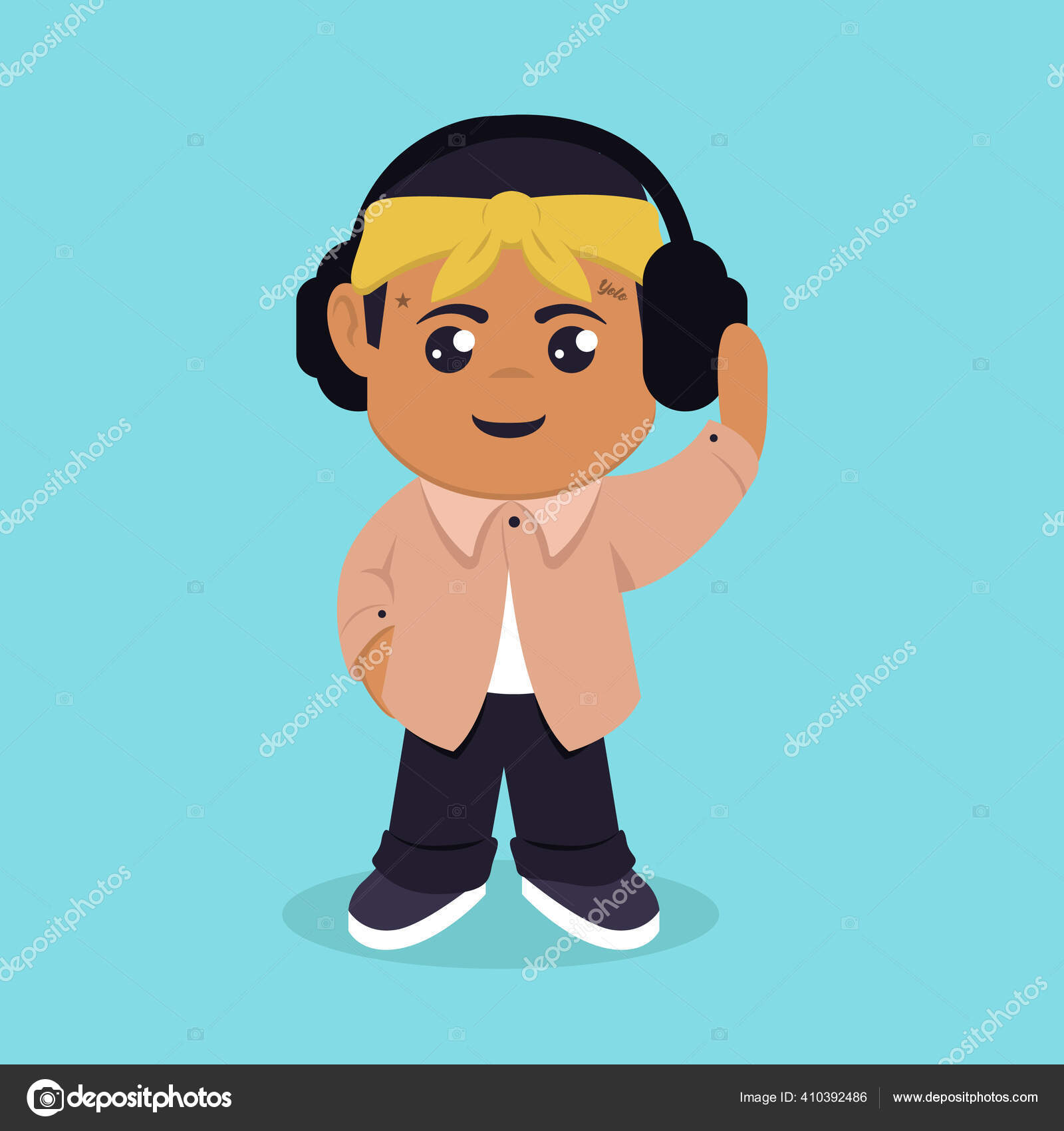 ブレイク ダンス イラスト ロゴストックベクター