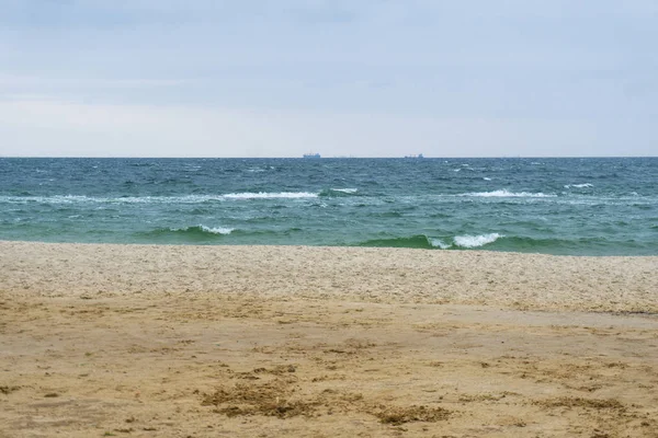 Backgroun gemi çift ile Seashore