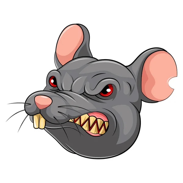 Mascotte Tête de souris — Image vectorielle