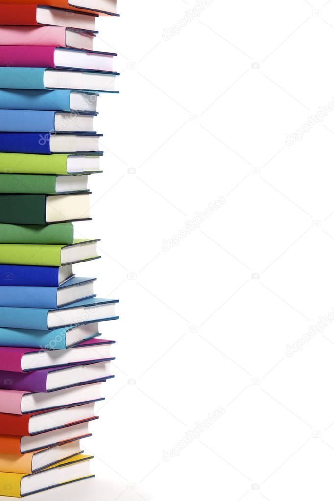 Pile of colorful books
