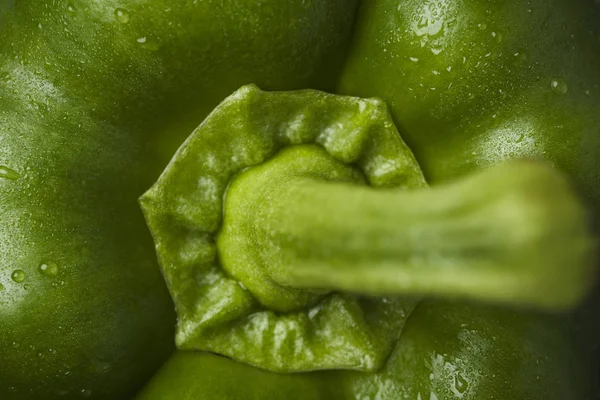 Macro shot of a green pepper. — Stock Photo, Image