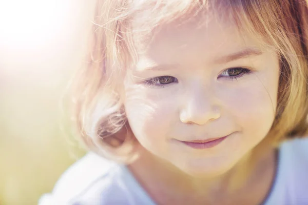 Portrait of lovely blond girl — Stock Photo, Image