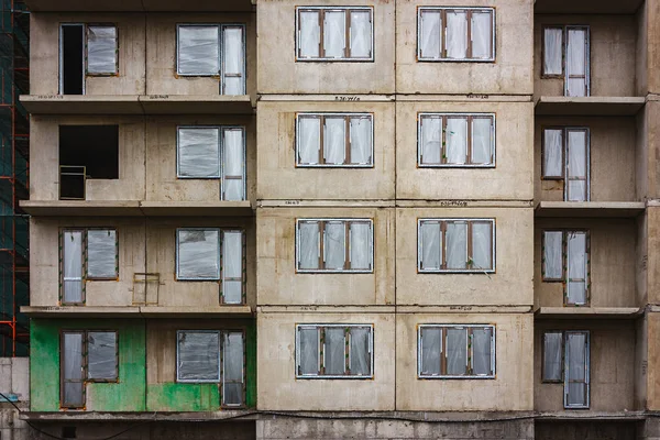 Edifício Apartamentos Concreto Abandonado — Fotografia de Stock