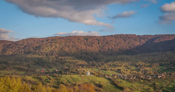 Landschaft Eines Ländlichen Dorfes Herbst — Stockfoto