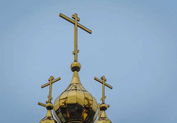 Kuppeln Der Ländlichen Kirche — Stockfoto